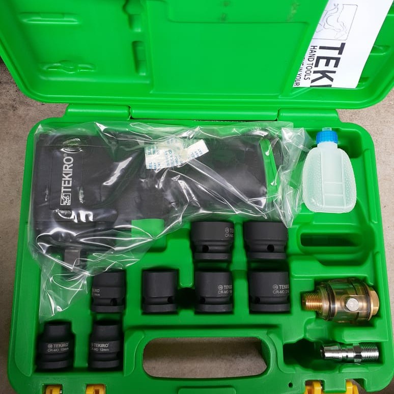 AIR IMPACT JUMBO WITH STUBBY SOCKET SET TEKIRO 12pcs set AT-AI1750