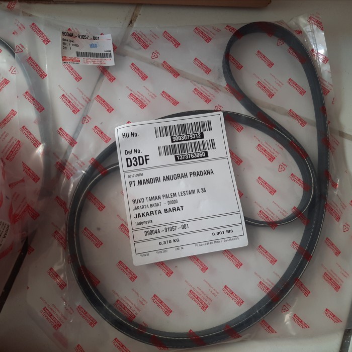 Belt Fan Belt Fanbelt Tali Kipas Avanza Xenia 2012 2013 2014 2015 Ori