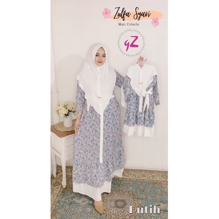 Gamis/Dress crincle couple Ibu dan anak Ori by Gwenza