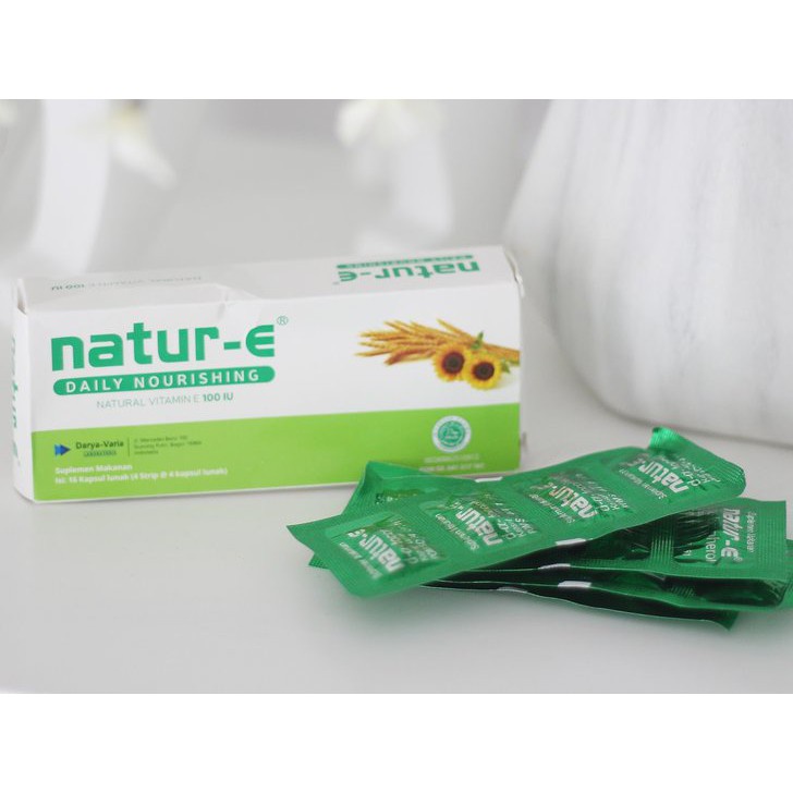 Natur-E Daily Nourishing Advance Vitamin E 100 IU &amp; 300 IU Isi 16-32 Kapsul/Suplemen Kecantikan kulit