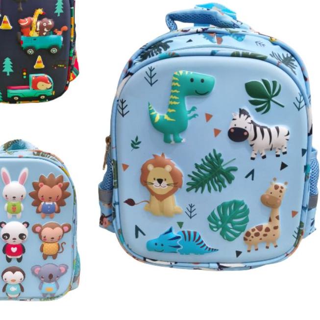 ✶ tas anak TK timbul motif animal import HSD ➻