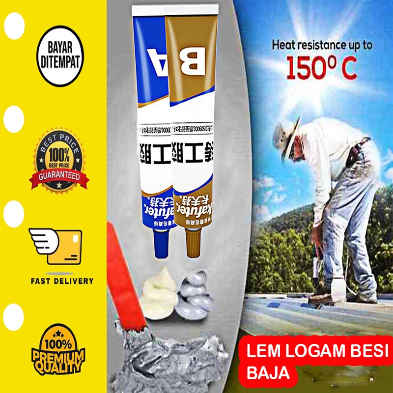 [100gr] Lem Besi AB Lem Perekat Anti Bocor Besi Lem Perekat Kuat Tahan Karat Logam Kaca Lem Cepat Kering Lem Struktur Akrilat Lem A + B Perbaikan Industri