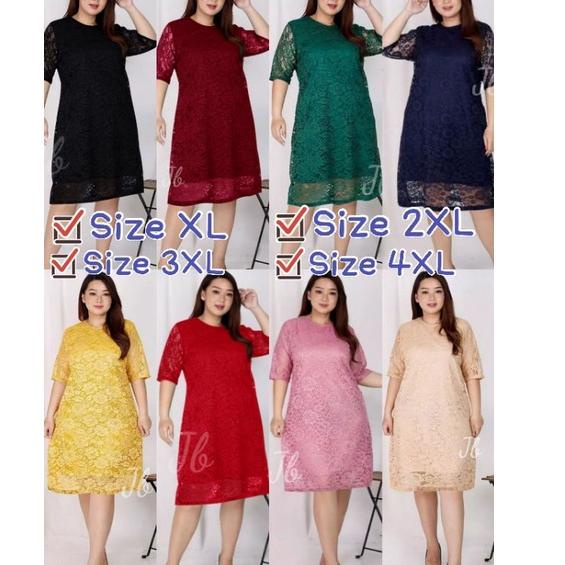 ❈ DRESS BRUKAT JUMBO / DRESS XXXL / Dress Cintya - 17/ CHYNTIA BRUKAT /DRESS NATAL UKURAN BESAR / DR