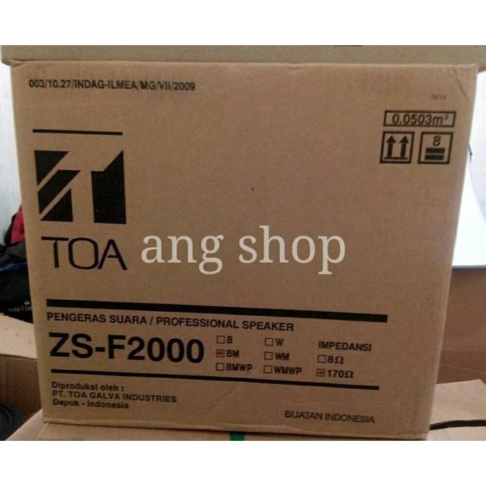 TOA Box Speaker ZS-F2000 / ZS F2000 BM/WM (60W)