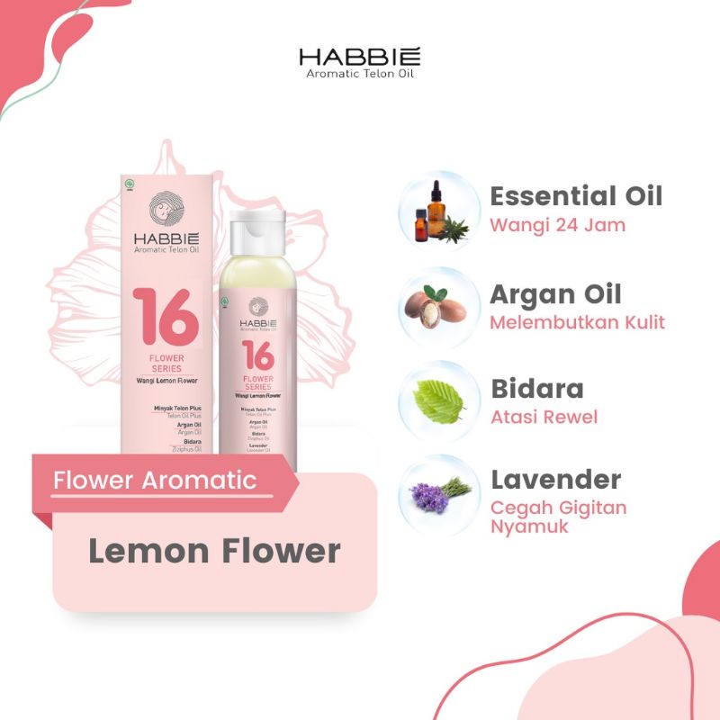 Habbie Telon Oil Flower Aromatic / Telon Aroma Bunga 100 ml