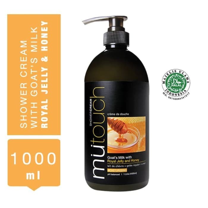 MUTOUCH SHOWER CREAM GOAT MILK 1000 PUMP ROYAL JELLY&amp;HONEY