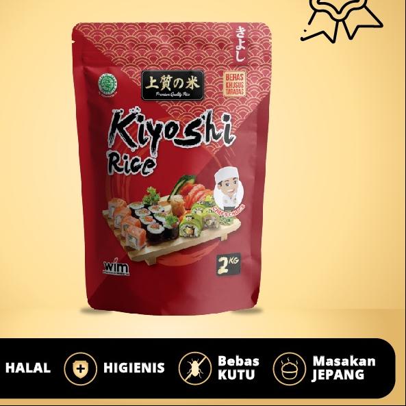 

➧ Beras Jepang Kiyoshi 2kg- HALAL-Lengket Cocok untuk Sushi ➶