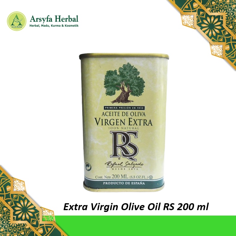 

MINYAK ZAITUN RS RAFAEL SALGADO KEMASAN KALENG 200 ML EXTRA VIRGIN OLIVE OIL