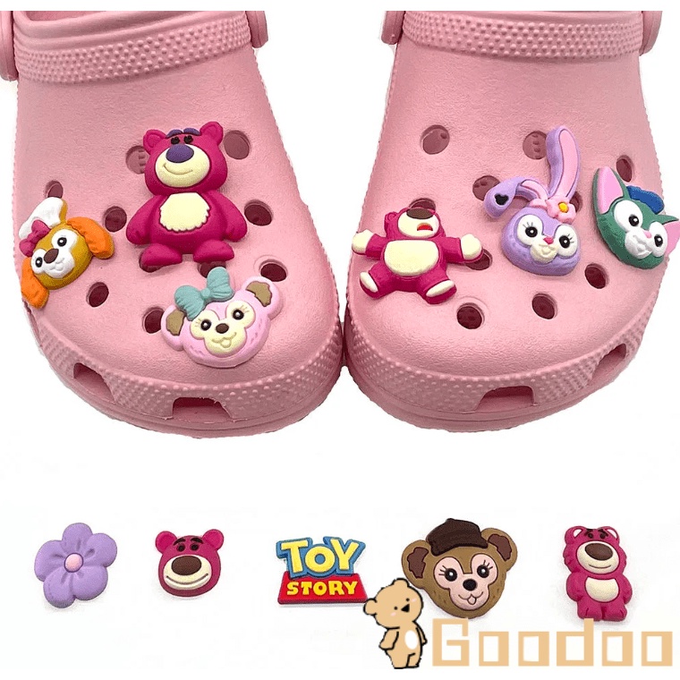 1pcs Shoe Charms Sepatu Desain Kartun Lucu Anime Marvel Lotso StellaLou Crocs Pin Jibbitz Dapat Dilepas Untuk Shoes Buckle  Dekorasi Accessories-Doo