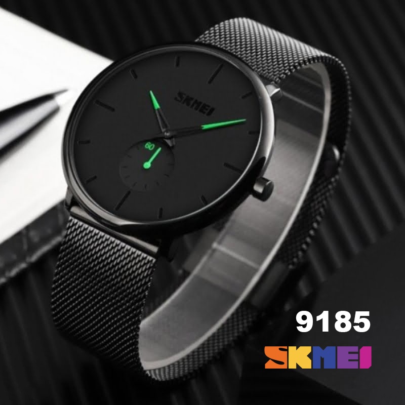 SKMEI 9185 Jam Tangan Pria Wanita Analog Water Resistant 30M