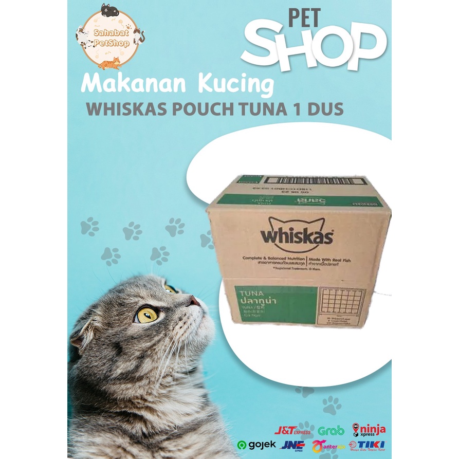 whiskas pouch kitten &amp; adult tuna 1 dus