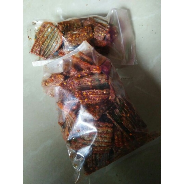

Kerupuk jengkol seblak kering pedas daun jeruk isi 250 gram