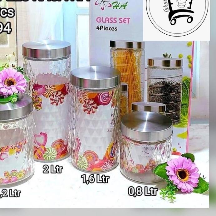 Terkini TOPLES KUE KACA 3IN1 4IN1 DIAMOND 700ml / TOPLES LEBARAN KUE SET ISI 3 JMDJ / TOPLES SNACK T