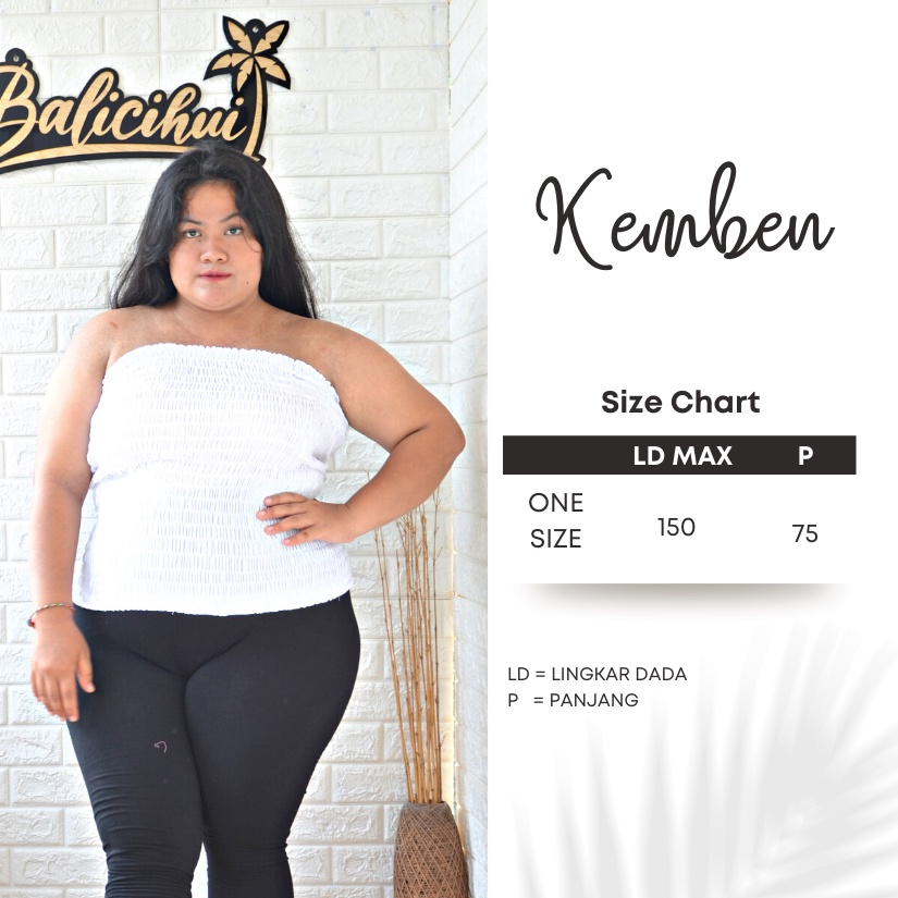 Balicihui Kemben Jumbo Inner Plus Size Kemben Big Size Kemben Wanita Kemben XXL 3XL 4XL