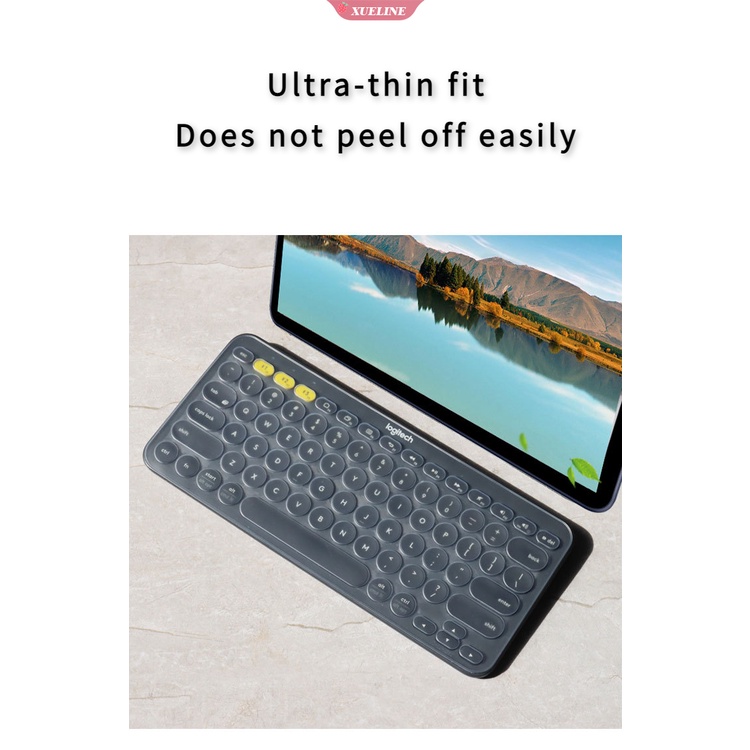 Untuk Logitech K380 K 380 Keyboard Bluetooth Multi-Perangkat Mekanik Pelindung Kulit Silikon Keyboard Cover Film Pelindung [ZXL]