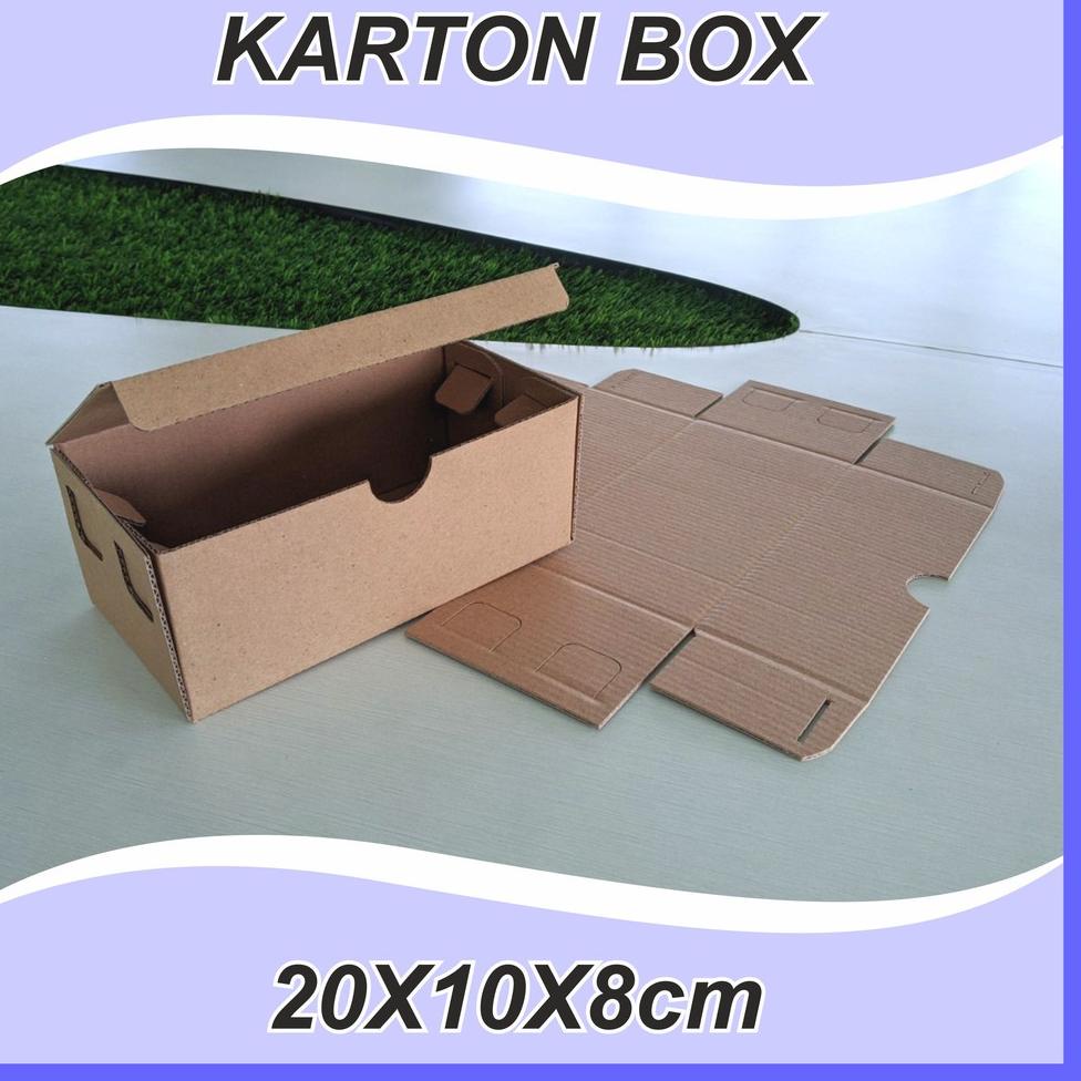 

O93 (10 pcs) Karton Box Polos 20x10x8 cm BF Kardus Packing Murah dus box die cut packaging hp/handphone box sandal anak-anak PROMO SPESIAL ヒ