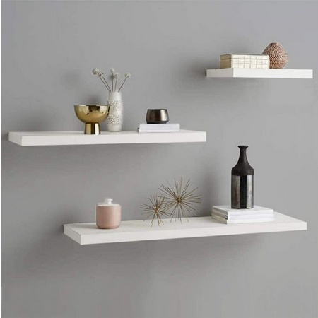 ONLYONE Ambalan Dinding Set Isi 3 Floating Shelf Tempel Tembok / 1 SET ISI 3PCS Rak Ambalan Dinding Ukuran 40 30 20 / Rak Ambalan Minimalis Dekorasi Rumah