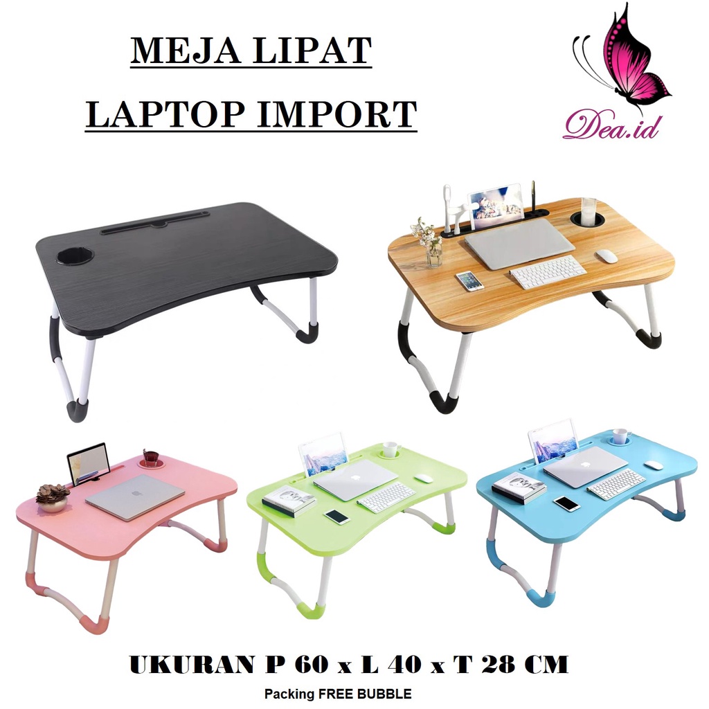 [DEASTORE] MEJA LAPTOP LIPAT PORTABLE TEBAL KOKOH AWET - MEJA BELAJAR ANAK DAN DEWASA BERKUALITAS - MEJA LIPAT IMPORT MULTIFUNGSI