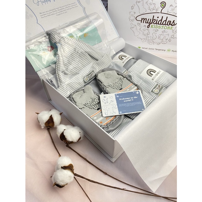 

(COD) Paket Kado/Hampers bayi Exclusive - Abu-abu, NB 0-3 bln