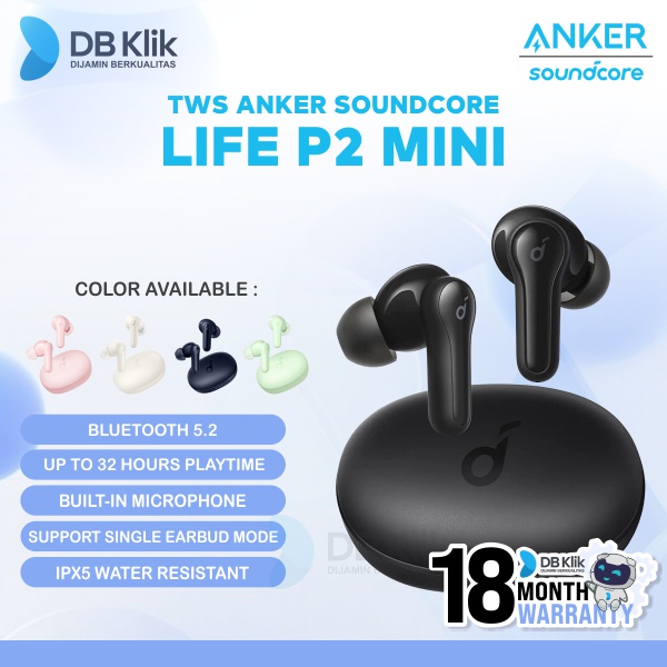 TWS Anker Soundcore Life P2 Mini A3944 - Anker Soundcore Life P2 Mini