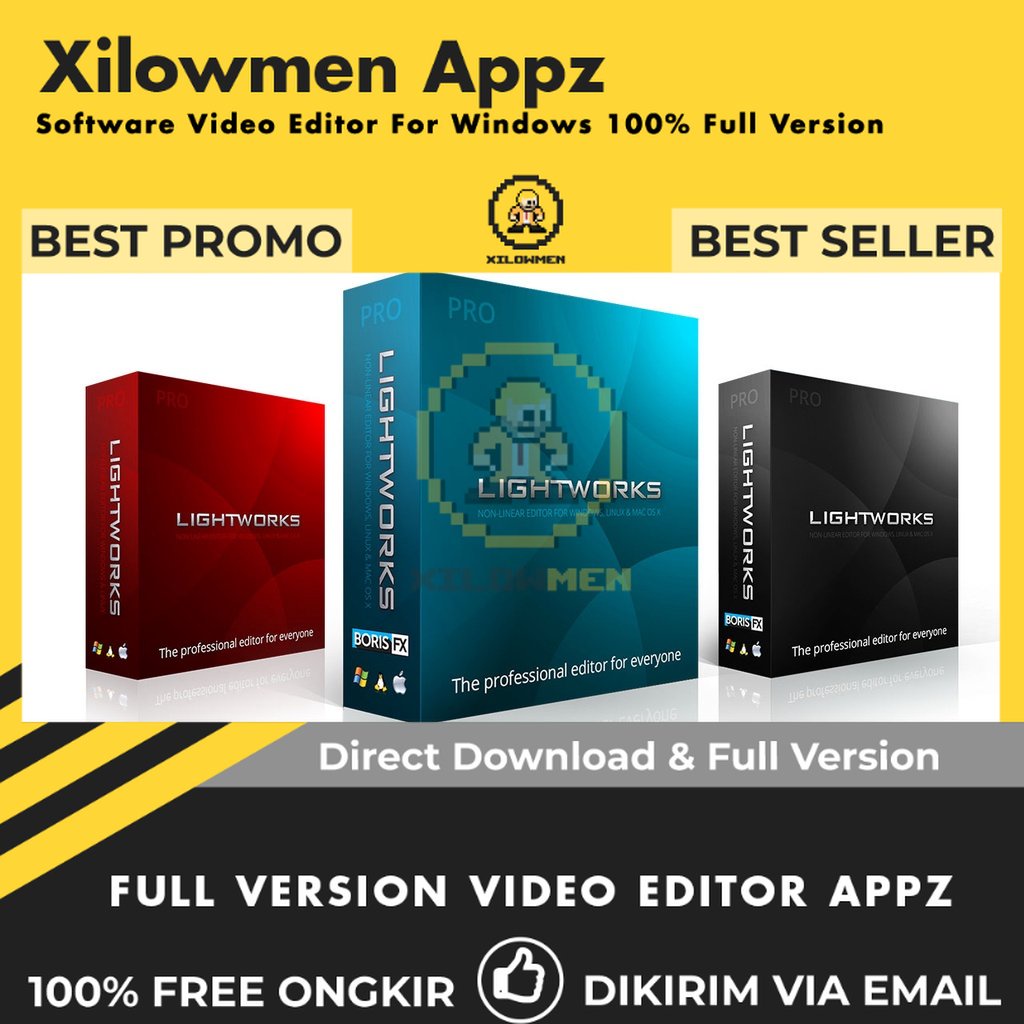 [Full Version] Lightworks Pro Pro Video Editor Lifetime - Editor video profesional untuk pembuatan film dan video