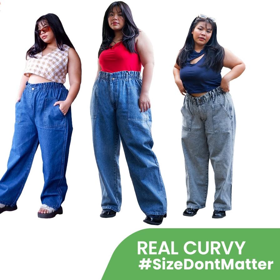 ℗ JINISO - Jumbo Real Curvy Baggy Mom Jeans ✫