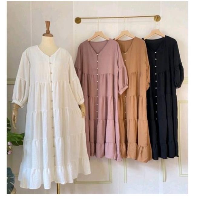 ➼ MIDI DRESS MUTIARA CRINCLE / MIDI DRESS CRINCLE AIRFLOW / MIDI DRESS R / MIDI DRESS CRINCLE TERLAR