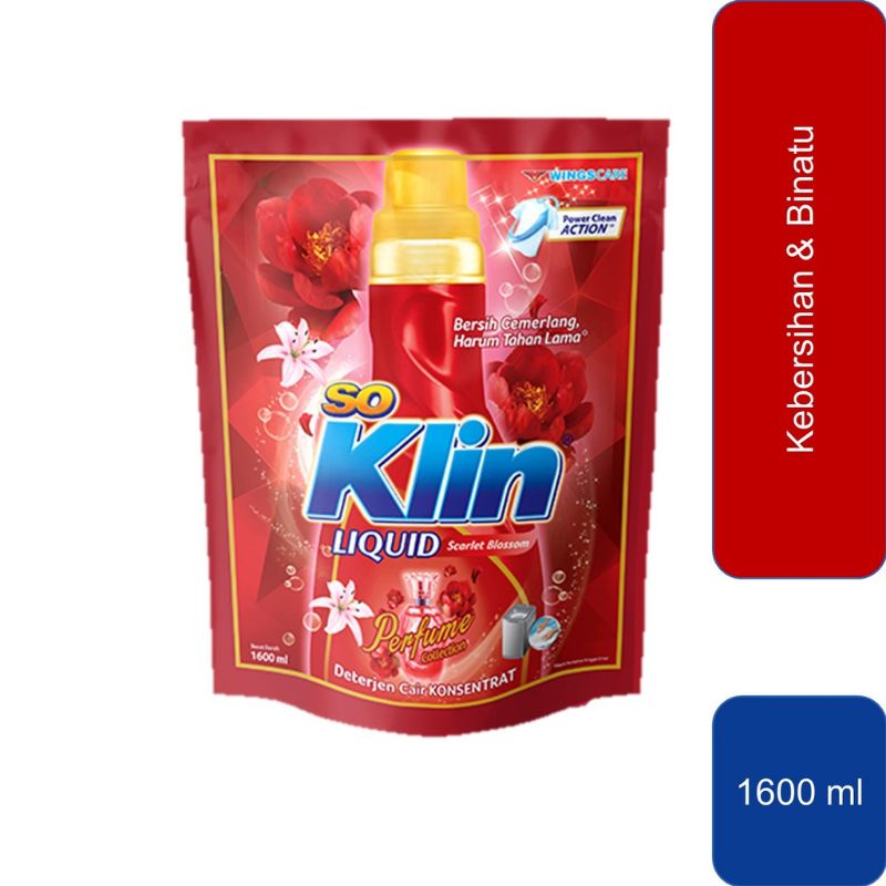 SO KLIN LIQUID PERFUME SCARLET BLOSSOM 1600ml