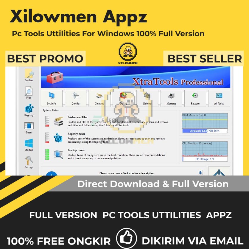 [Full Version] XtraTools Professional Pro PC Tools Software Utilities Lifetime Win OS