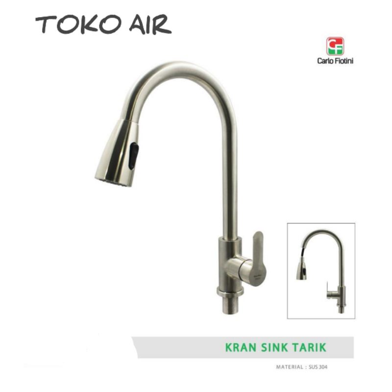 Kran Sink Tarik Kran Sink Panas Dingin Stainless 304