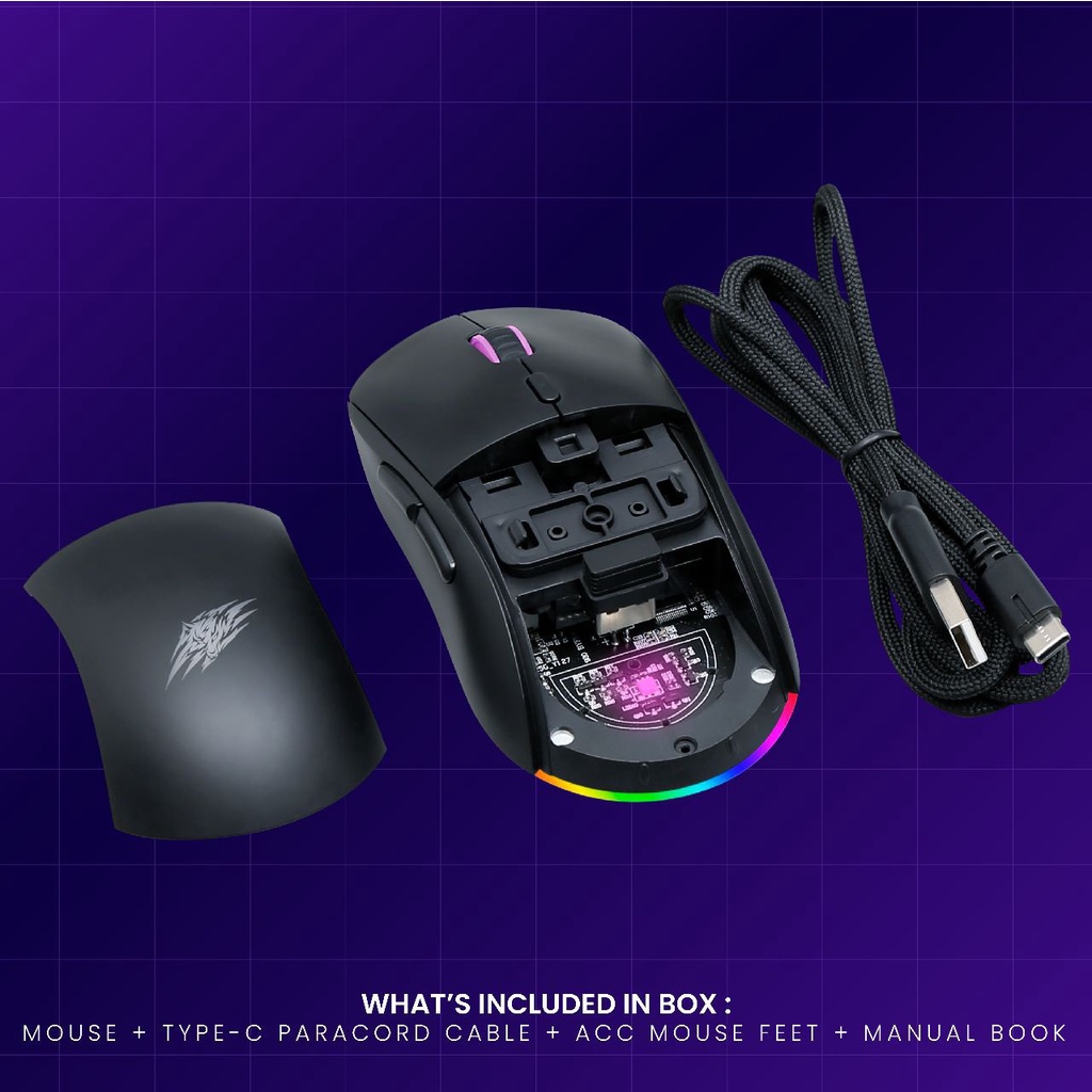 Mouse Gaming Wireless Sades Oculus S30 Dual Mode RGB ORIGINAL