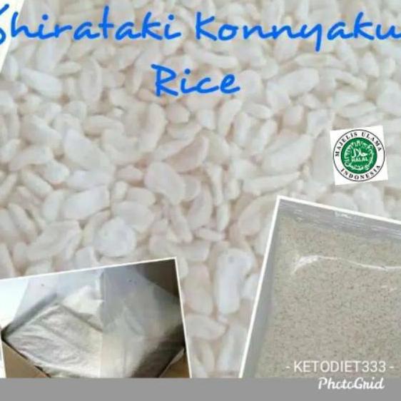 

℮ Beras Shirataki Rendah Kalori uk 500gr Low Carbs Konnyaku Rice ✴