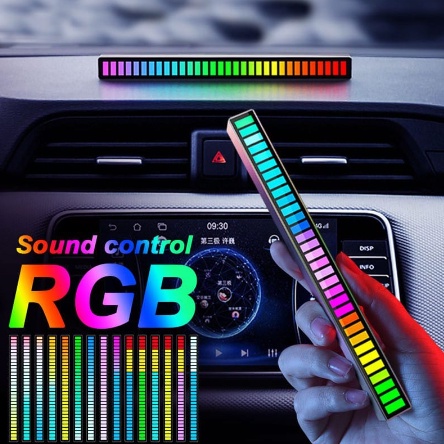 [ OBJ ] Lampu LED RGB Bar Strip Spectrum Audio Indicator Music Sound