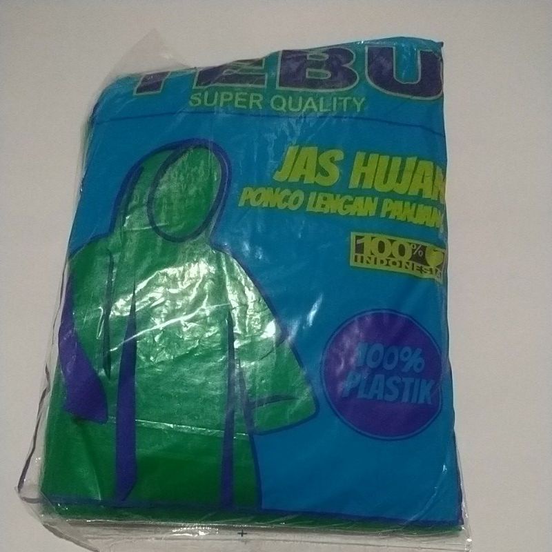 Jas hujan Plastik Ponco/Jas hujan Plastik Tebu murah