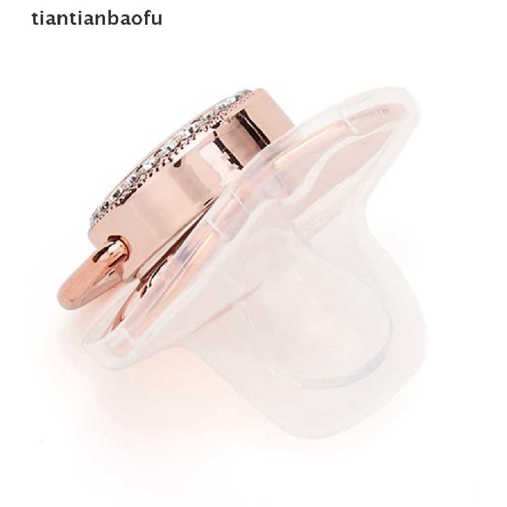 [tiantianbaofu] Rantai Klip Dot Bayi Baru Lahir Rose Gold Bling Silicone Baby Bayi Dot Butik