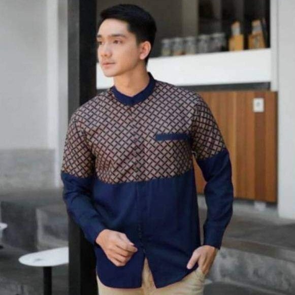 TERBARU BAJU KOKO PRIA DEWASA LENGAN PANJANG MOTIF QNANG KOMBINASI BATIK BAJU KOKO GUS AZMI KOKO DEWASA KOKO MURAH KOKO AZ-ZAHIR KEMEJA MURAH KOKO SENOPATI TERBARU KOKO POLOS