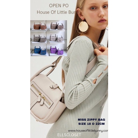 MISS ZIPPY BAG 18CM LITTLE BUNNY