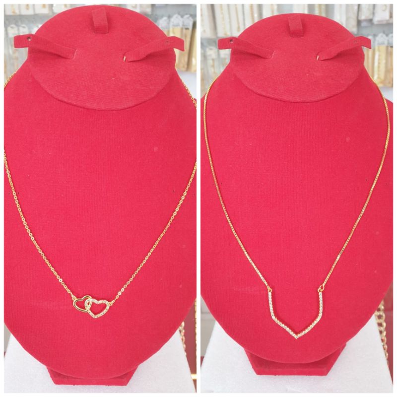 kalung fuji liontin trend/kalung lapis emas/kalung fashion