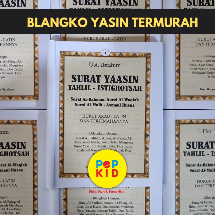 GROSIR BLANGKO YASIN TANPA COVER 128 HALAMAN - TERLARIS