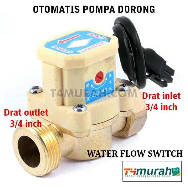Pump Saklar Otomatis Pompa Booster 3/4" Water Flow Switch Promo