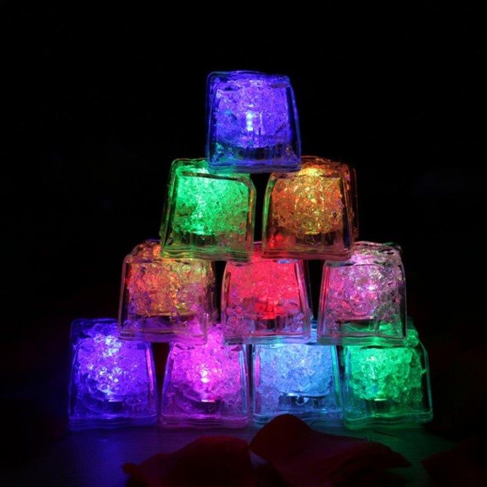 BAROKAH GAMIS 12 PCS LED Ice Cube Bath Toy