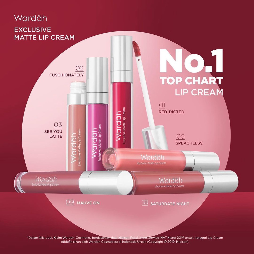 WARDAH EXCLUSIVE MATTE LIP CREAM 4gr