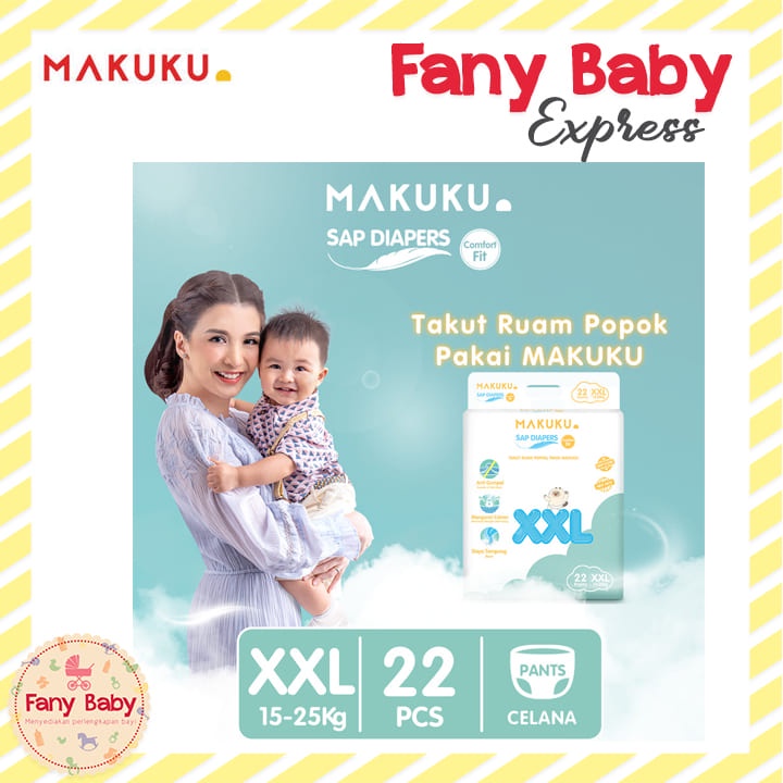 MAKUKU SAP DIAPERS COMFORT FIT / POPOK BAYI [NEW COMFORT FIT]