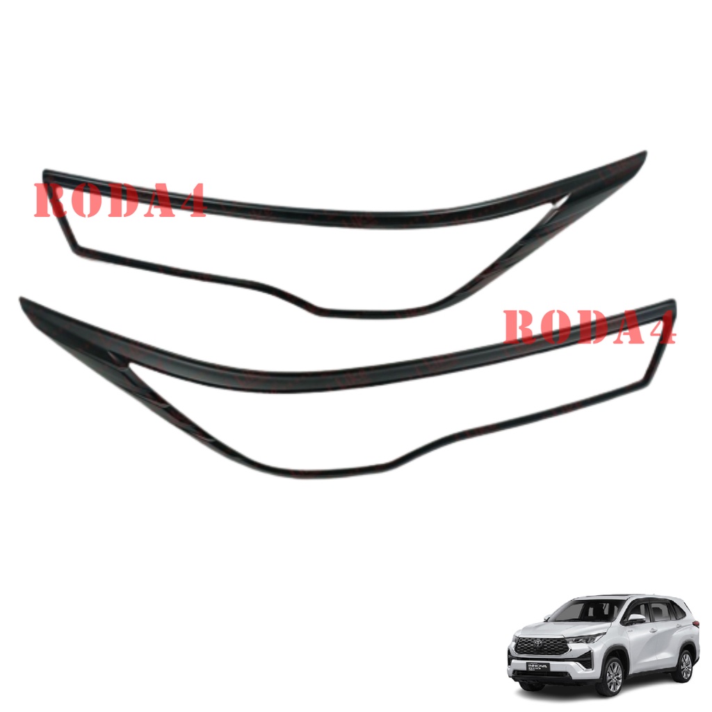 Paket Garnish Lampu Depan Belakang All New Innova Zenix 2023 Blacktivo Chrome