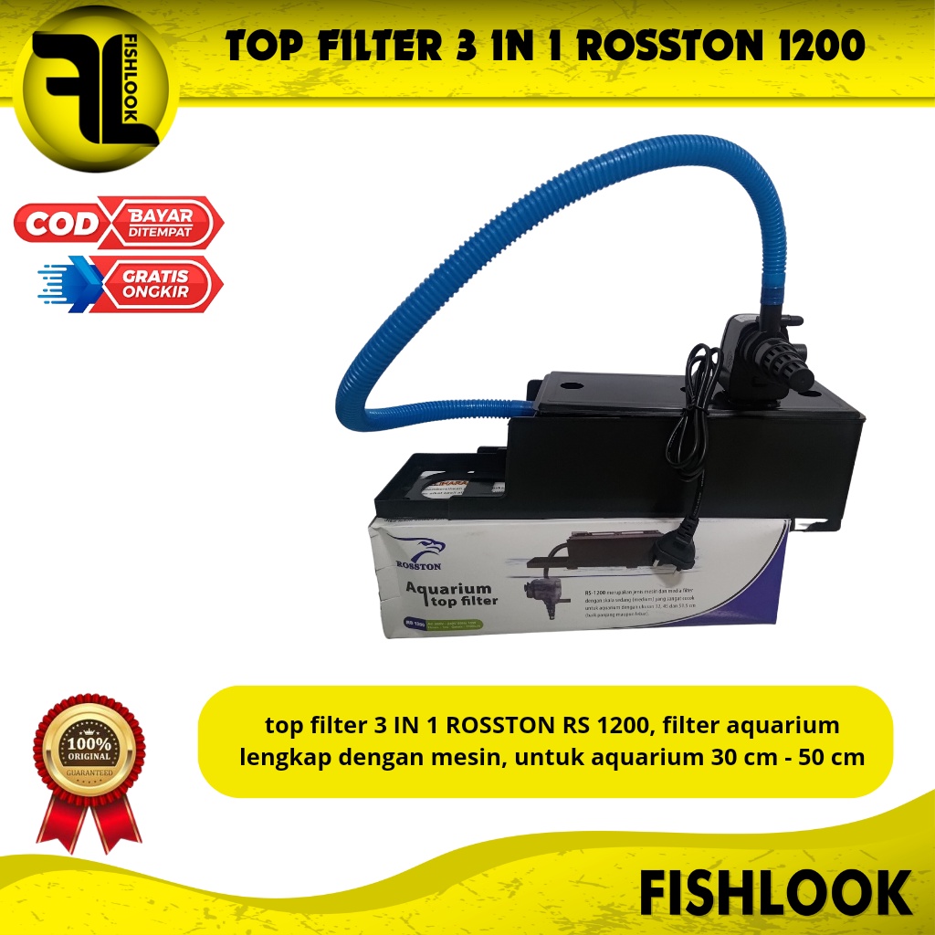 TOP FILTER ROSSTON FREE KAPAS 3 LAPIS AQUARIUM AQUASCAPE MURAH TERBAIK PEMBERSIH AQUARIUM