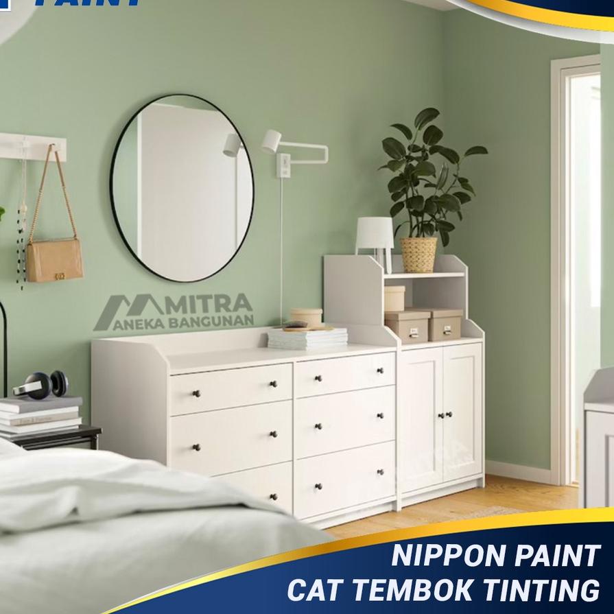 ✲   EKSTERIOR INTERIOR NIPPON PAINT SWEET ESCAPADE NP BGG 1759 T / SAGE GREEN / VINILEX PRO ELASTEX 