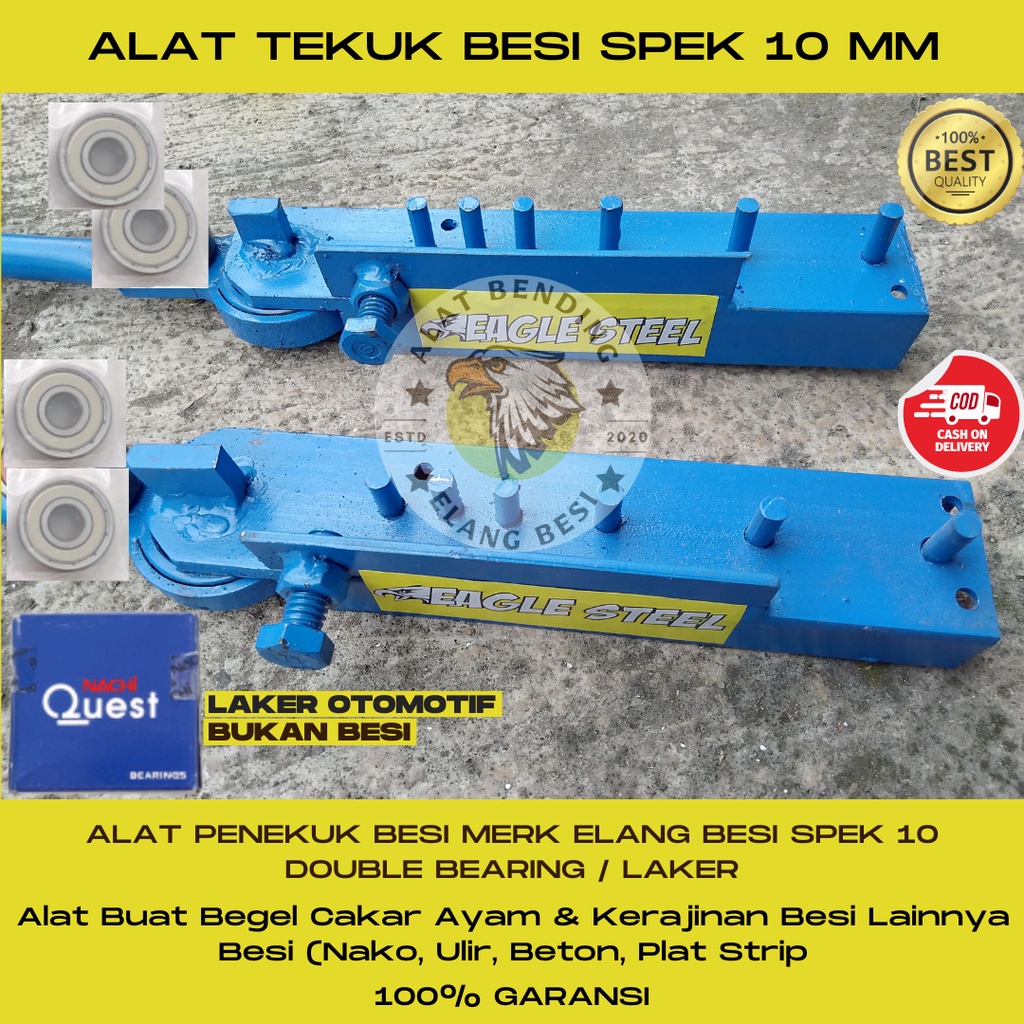 Alat Tekuk Besi Beton Elang Besi 10mm Pembengkok Besi Beton Begel Pembuat Behel Cakar Ayam