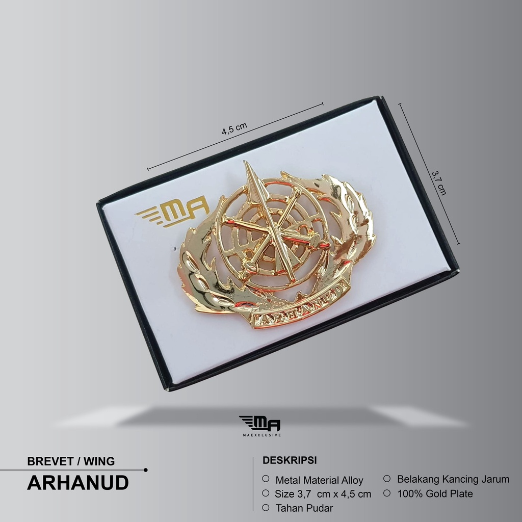 WING ARHANUD PDH BRIVET BREVET PIN ARHANUD