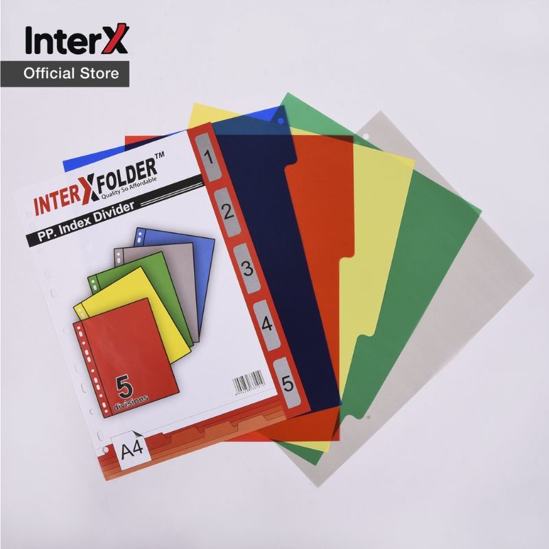 

Index Divider A4 Inter X 5 Tab / Pembatas Binder Ordner