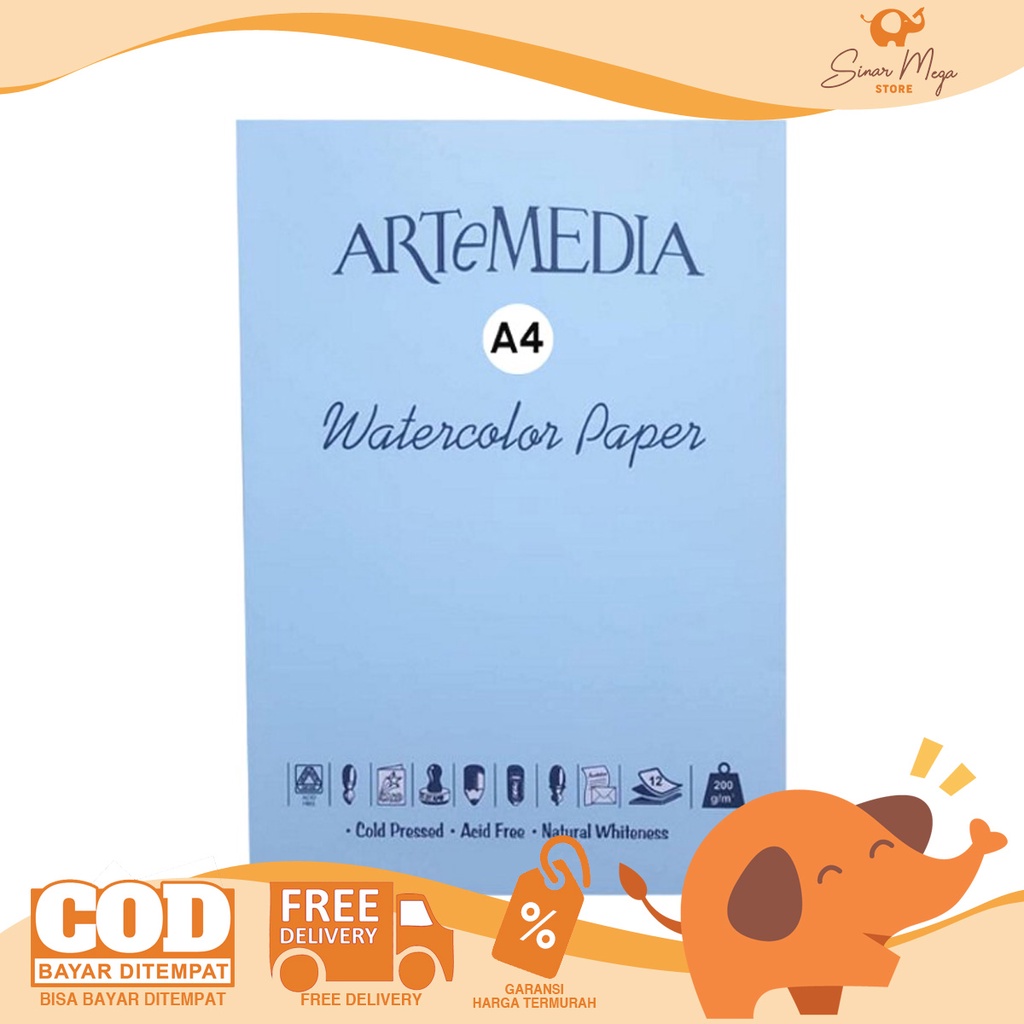 

Artemedia Water Colour Paper Kertas Lukis A4 200 gr Murah